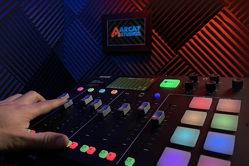 Arcay Studios Rodecaster Pro Podcast Production Santa Clarita