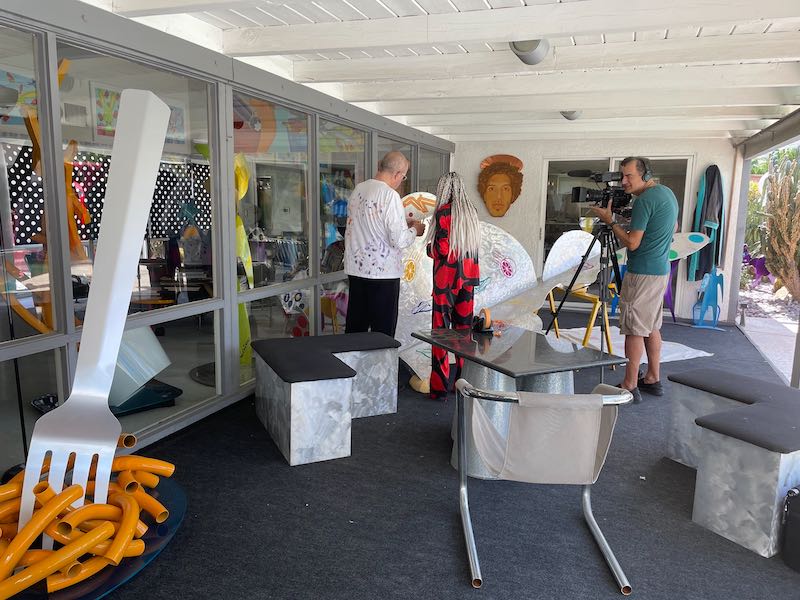 Jon Orlin films the Barones